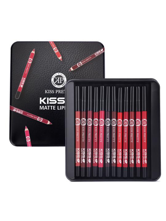 Lipliners Matte Long Lasting Lip Liner Pencil Set Lip & Eye Pencil of 12 Pieces 2g Each-image-22