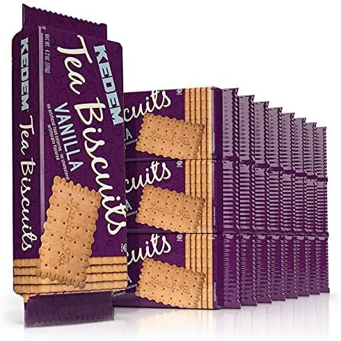 Kedem Tea Biscuits, Vanilla, 4.2-Ounce (Pack of 24)