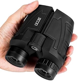 occer 12x25 Compact Binoculars with Clear Low Light Vision, Large Eyepiece Waterproof Binocular for Adults Kids,High Power Easy Focus Binoculars for Bird Watching,Outdoor Hunting,Travel,Sightseeing