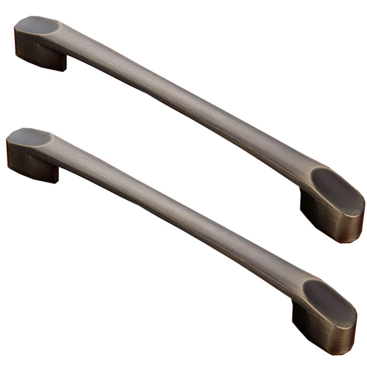Machswon Antique Bronze Zinc Alloy Handle Pulls, Retro Door Pulls Cabinet Handle Pulls Cupboard Pulls, Wardrobe Handles Drawer Handles,128Mm, 2 Pcs