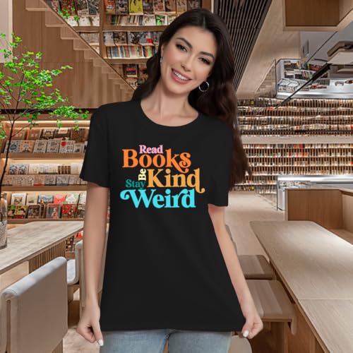 Image of Book Shirts for Women Book Lover T-Shirt Reading Tee Teacher Tops
