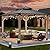 CHARMELEON Hardtop Wood Gazebo 10x12 ft – Cedar Wood Frame Gazebo with Double Metal Roof – Patio Gazebo Kits with Mosquito Netting – Outdoor Wooden Gazebos Pavilion for Backyard and Deck