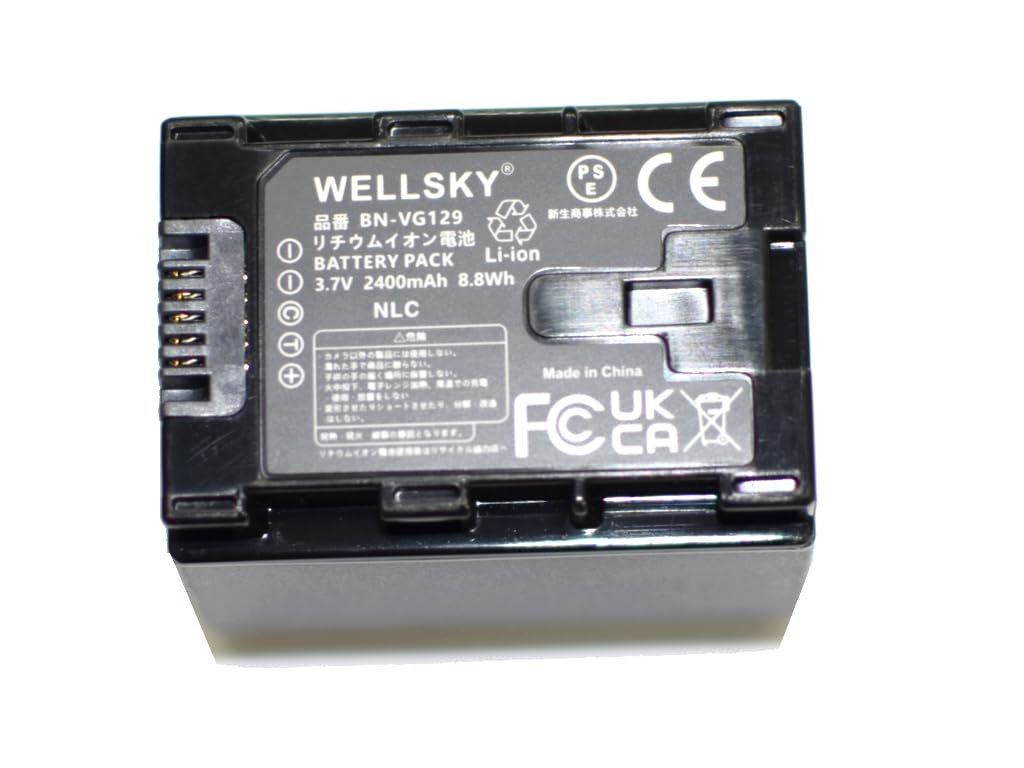 Amazon | WELLSKY BN-VG121 BN-VG129 互換バッテリー [ 純正充電器で