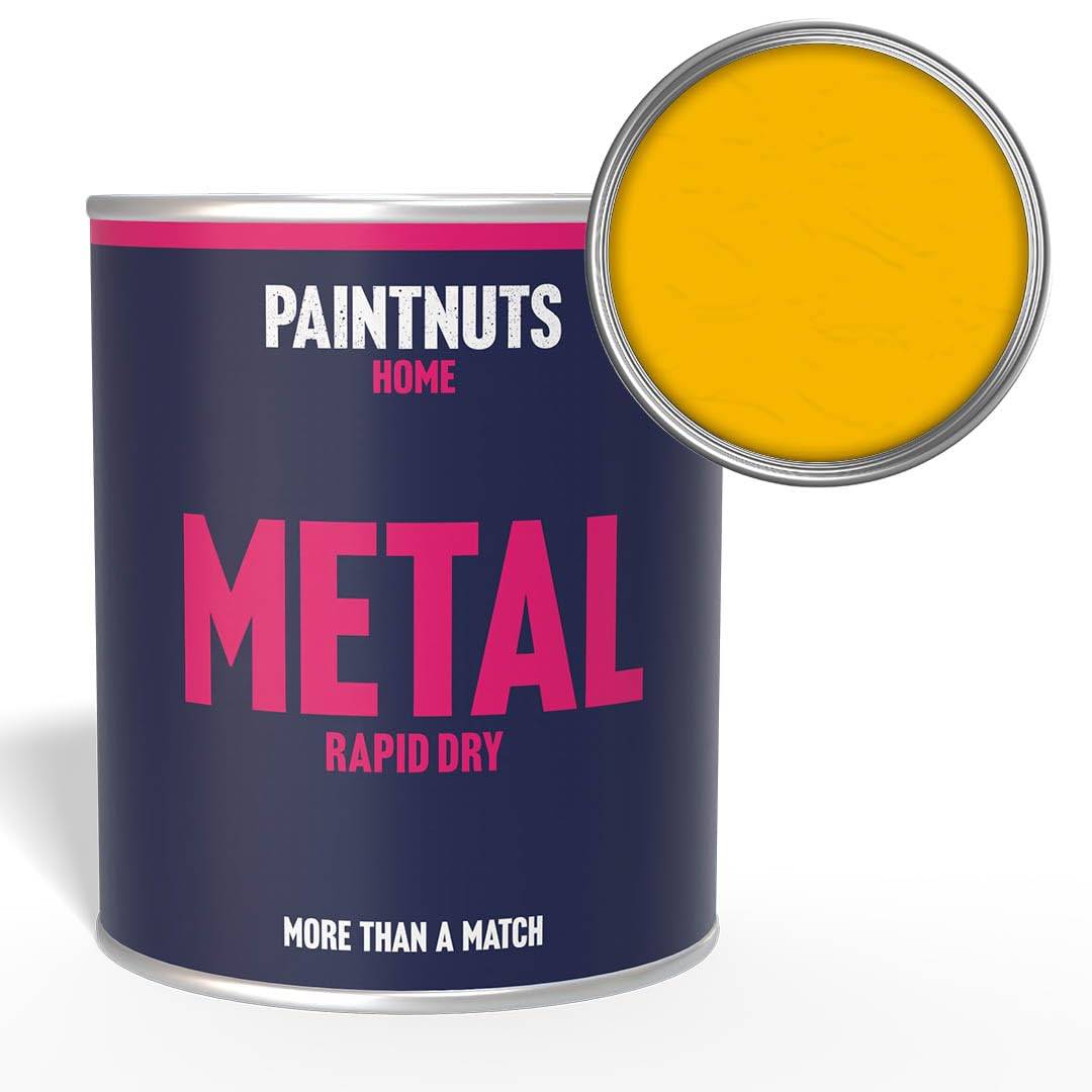 Paintnuts Yellow (Ral-1021) Rapid Dry Metal Paint, Gloss Finish 2.5 Litre