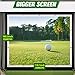 Aikeec Golf Simulator Impact Screen – 7mm Thickened Ultra-Clear Hitting Screen with 32 Grommets (10ft x 8.5ft) for Indoor, Outdoor & Garage Training Swing