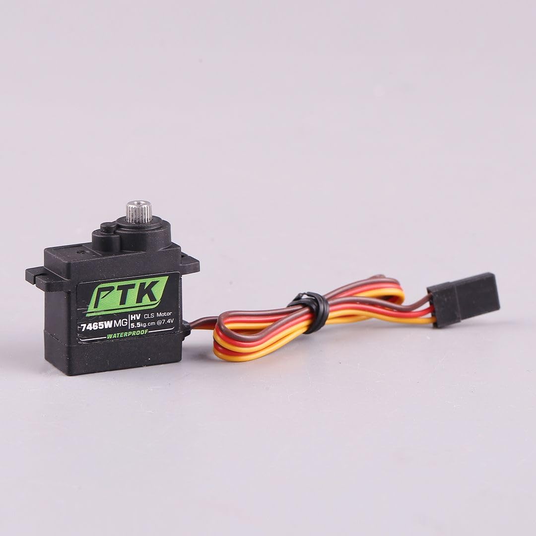 PTK 7465W MG 9g Micro digital servo motor, Waterproof, 5.5kg Torque, for robotics, fixed wing aircraft, also Suitable for Bionic Butterfly-image-20