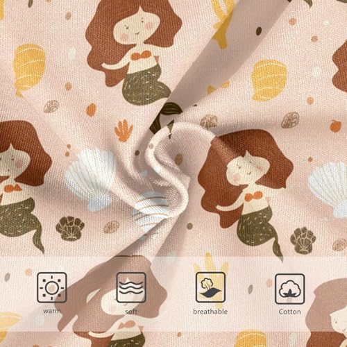 Mermaid Shell Coral Orange Toddler Girls's Underwear 2T 23028963