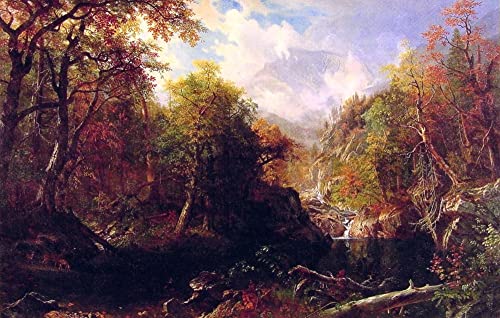 Image sur Toile d'Albert Bierstadt Sublimez un Mur Vide de Chambre Format 60x90cm