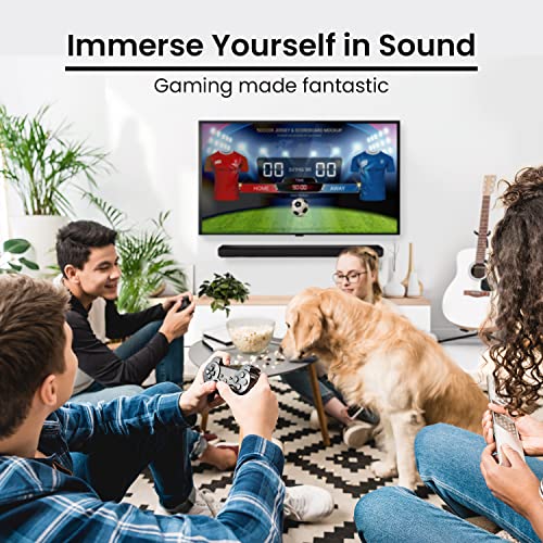 Eveo Universal Soundbar Mount - Heavy Duty & Deep L-Bracket Sound Bar Mount Under Tv Or Over, For Samsung, Jbl, Bose, Sony, Lg, Sonos, Roku & Other Brands - Easy To Install Sound Bar Wall Mount Shelf #TOP7