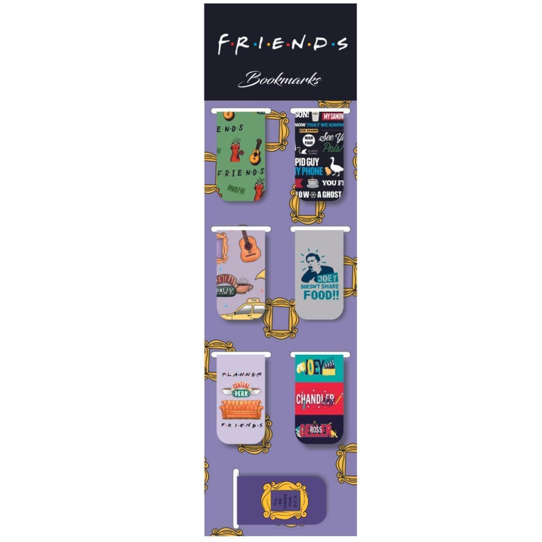 Friends(2) s Magnet, Vinyl decorative bookmarks arranged as a set