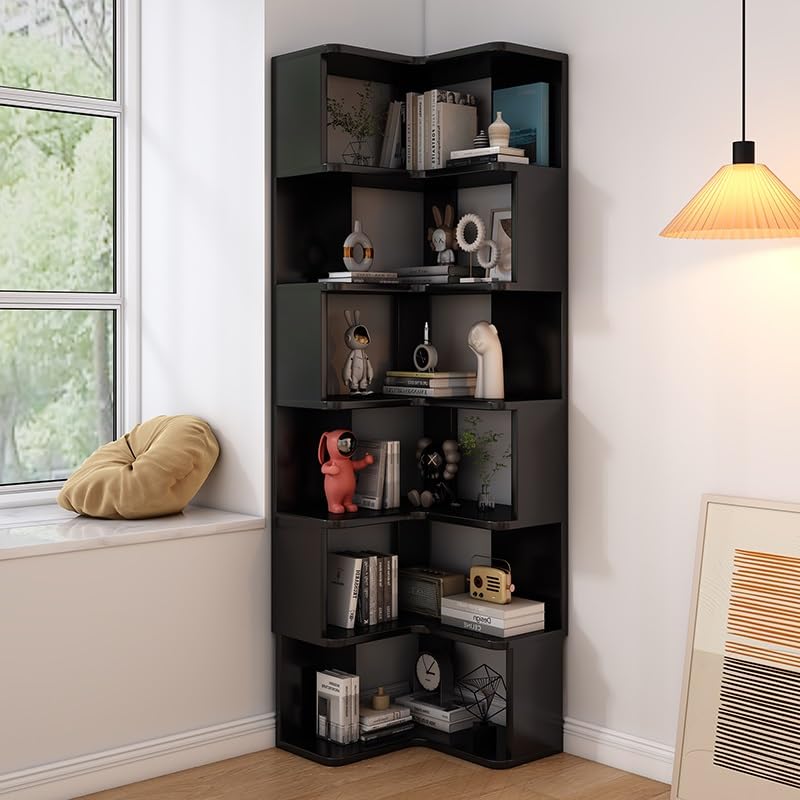 Amazon｜コーナーラック コーナーシェルフ コーナー棚 6段コーナー棚