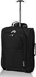 5 Cities 55cm Maleta de Cabina 42L con 2 Rueda, Equipaje De Mano - Accesorio De Viaje Carrito para...