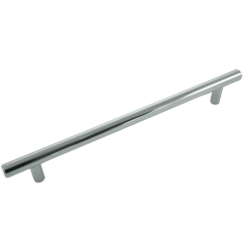 Laurey87426 Steel T-Bar Pull 192mm c/c 241mm o/a, Polished Chrome