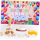 foto celula puerta garaje Uso versátil: el telón de de la fiesta de cumpleaños es versátil y se puede utilizar para diversas celebraciones de cumpleaños, independientemente de la edad o el , telón de , pancartas de cumpleaños coloridas