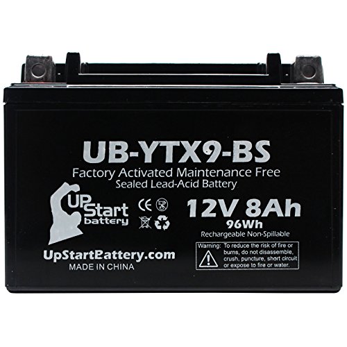 2-Pack Replacement For 2005 Polaris Predator 500 500Cc Factory Activated, Maintenance Free, Atv Battery - 12V, 8Ah, Ub-Ytx9-Bs #TOP2