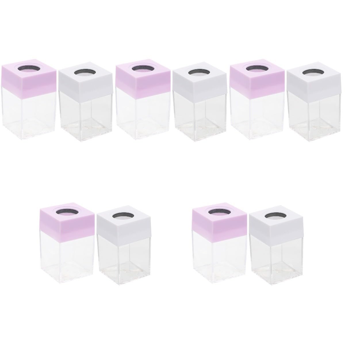 Abaodam 10 Stk Pin-eimer Ordnerhalter Für Schreibtisch Klarer Clip Schreibtisch-container Papierklammerhalter Clip-behälter Magnet Büro Lagerregal