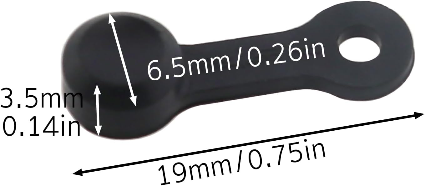 10PCS 6.5x19mm Black Bicycle Brake Bleed Nipple Rubber Cap RA145 Brake Bleeder Suitable for Mountain/Road/Folding Bike