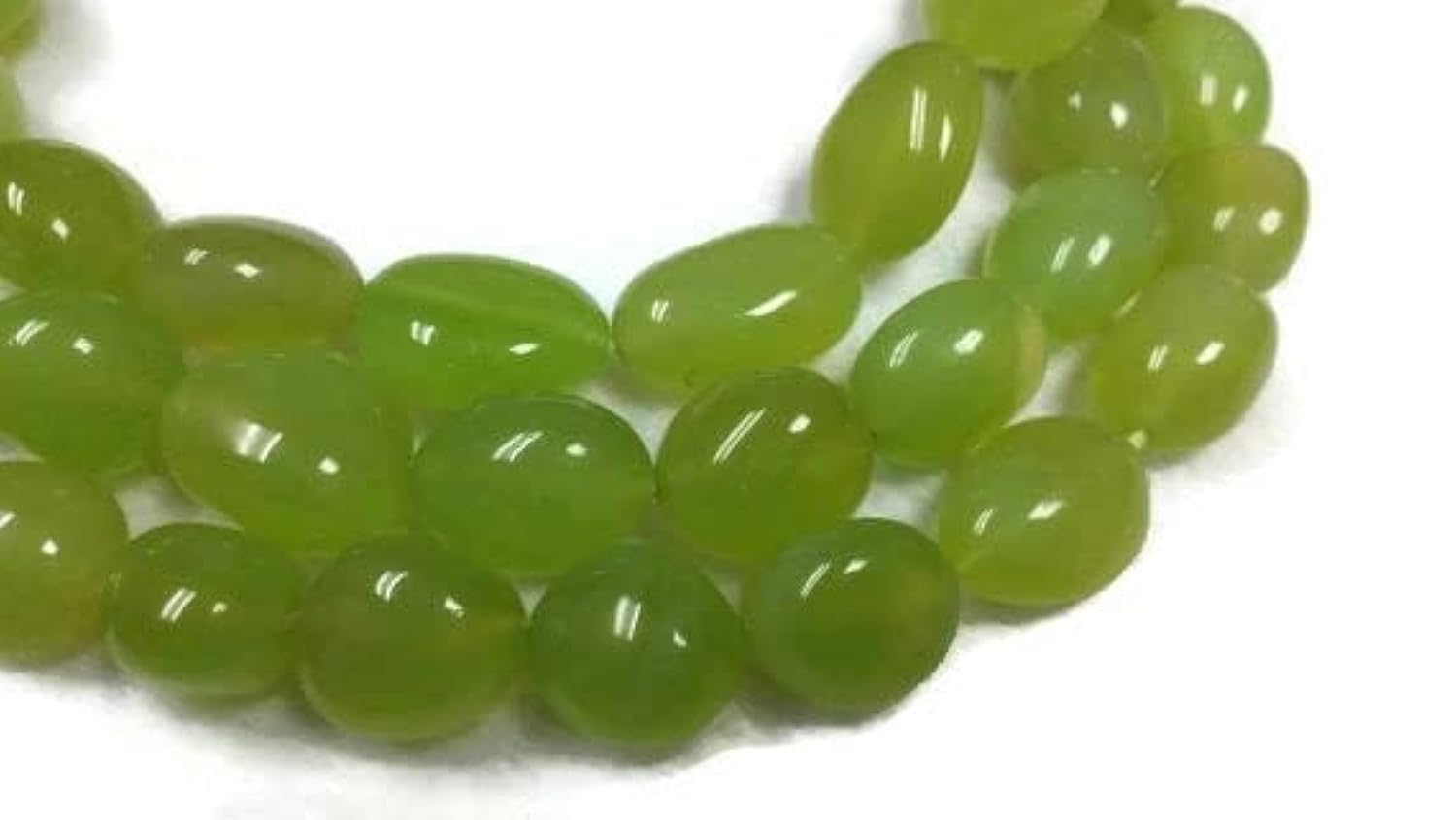 Chalcedony nugget 12x16mm fil de pierre fine haut de gamme
