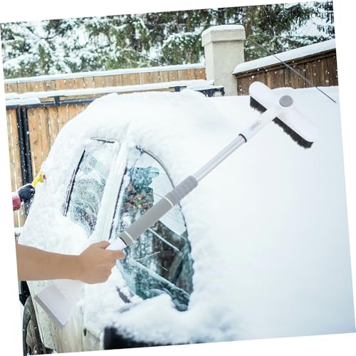 Cepillo de nieve para coche extensible que elimina el hielo del parabrisas sin esfuerzo 4