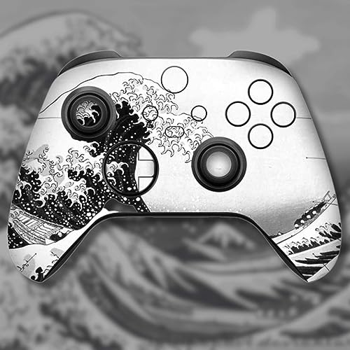 BelugaDesign Skin Wave Xbox | Adesivo de vinil Estético Anime Japonês Preto Branco Grande Kanagawa O