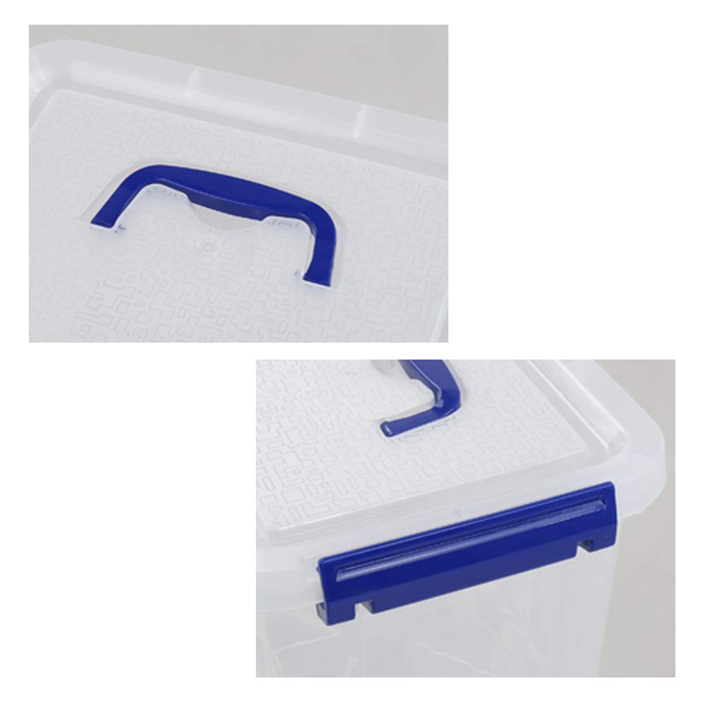 Aufbewahrungsbox Plastik mit Deckel, Aufbewahrungsboxen Klar, 6 StüCk