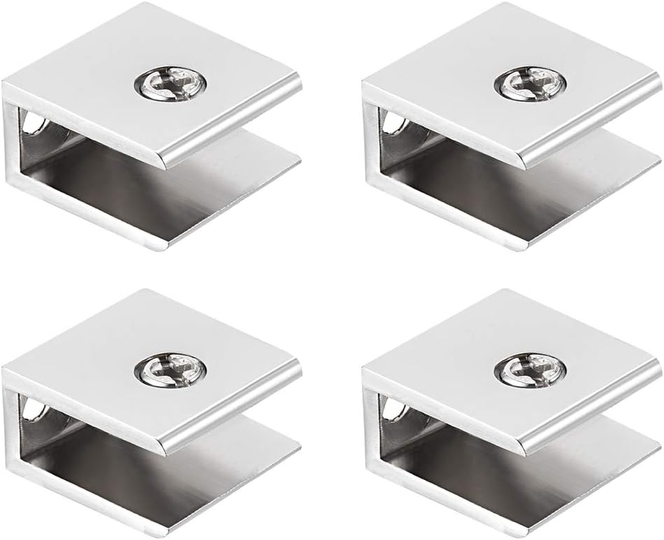 uxcell Glass Shelf Brackets Zinc Alloy Clamp Clip Holder