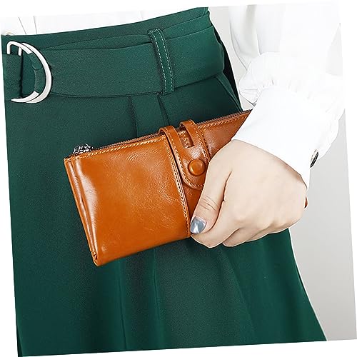 FRCOLOR Vintage Leatherette Wallet for Women Magnets Purse Clutch Bag Women's Wallet2