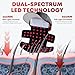 Cordless Red Light Therapy Hat/Cap for Hair & Scalp – Portable LED Hat with 4 Modes (Red, Blue, IR, Combo), Lightweight Irradiation Device for Men & Women at Home or Travel