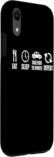 Miniatura 3 de Eat Sleep Take Kids to Sports Repeat Youth Athlete Parent Case for iPhone XR