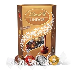 Lindt LINDOR Assorted Chocolate Truffles Box – approx. 26 Balls, 337g – Perfect for Sharing, Gift – Assortment of Milk…