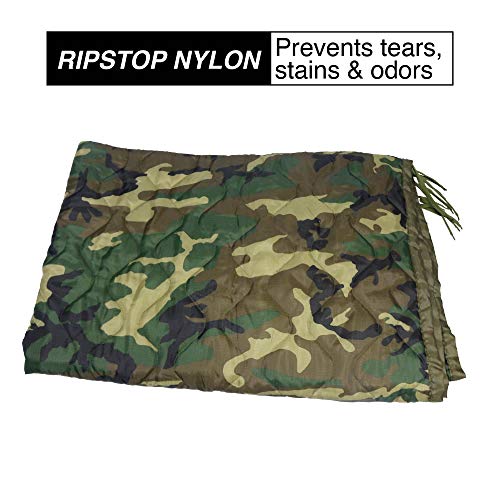 HighSpeedDaddy Adult Woobie Poncho Liner - Large Ripstop Military Blanket - Lightweight, Thermal, Insulated, Water Resistant - Camping, Tactical, All Weather, Emergency, Outdoor, Survival - 82x60