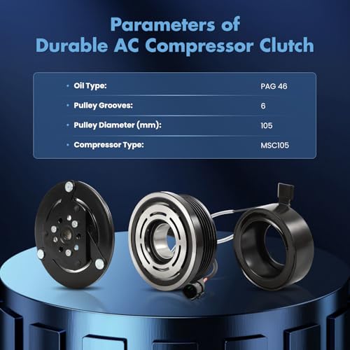 Image of ECCPP AC Compressor Clutch 2006-2011 Fit for Mitsubishi Eclipse 2.4L