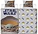 Produktbild Baby Yoda Offizieller Einzelbettbezug | Star Wars Mandalorian Child Yoda Design Bettdecke | Offiziell Lizenziertes graues Polycotton wendbar zweiseitiges Design DWMPREDS001UK1
