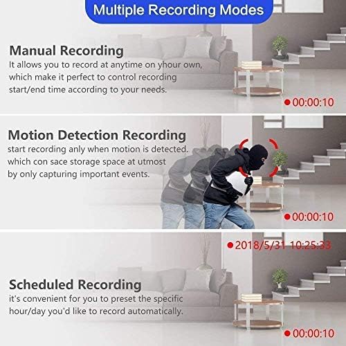Wireless Security Camera System,Safevant Full-HD 8CH Video Security System with 4pcs 960P Wireless Security Cameras,65ft Night Vision,1TB HDD Pre-installed ,Auto-Pair,Plug&Play