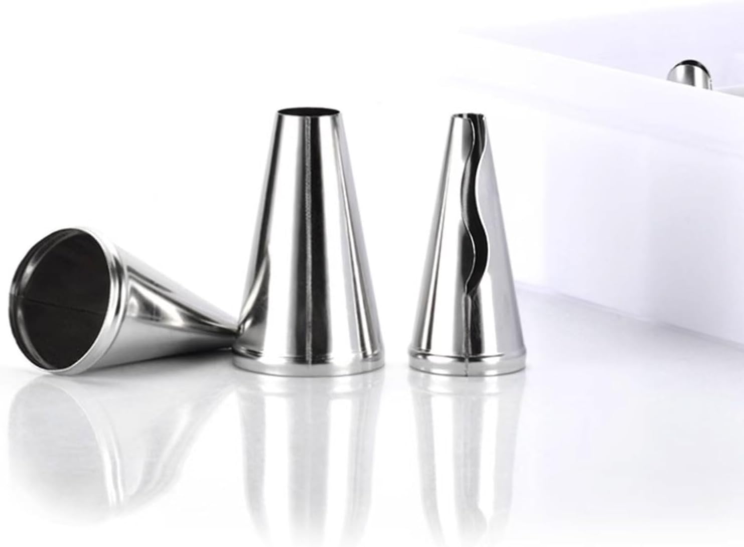 Pastry Nozzles 24Pcs Piping Tips Stainless Steel Russian Tips Cake Piping Nozzles Icing Tips Baking Icing Piping Tip Decorating Tips