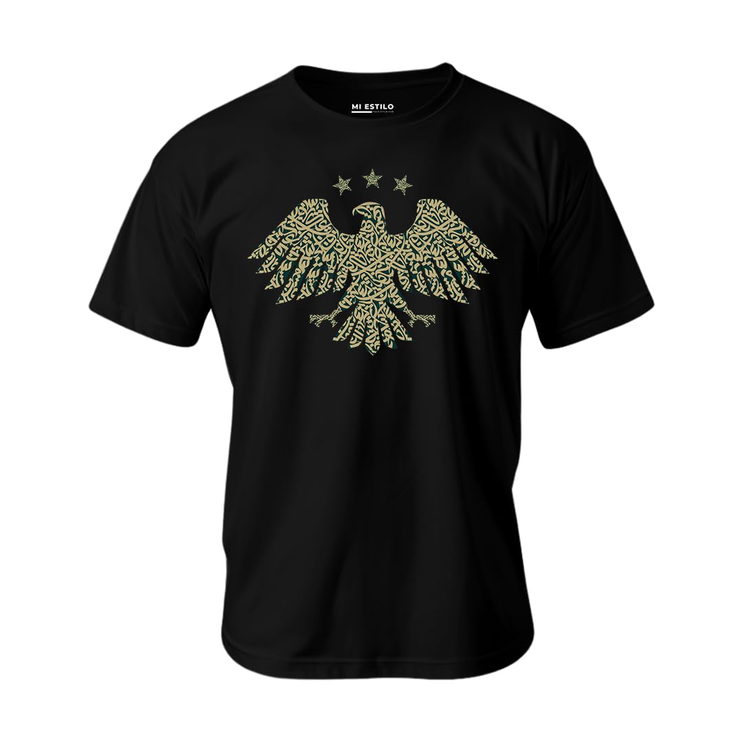 Syrian Eagle New Visual Identity Men T-Shirt, Slim Fit, HQ Printing - العقاب السوري الجديد، جودة طباعة عالية، تيشرت رجالي