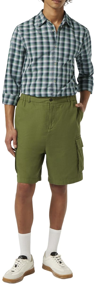 Scotch & Soda Men's Regular-Fit Cargo Shorts, Army, L