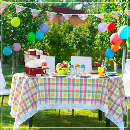 Nostalgia Snow Cone Shaved Ice Machine - Retro Table-Top Slushie Machine Makes 20 Icy Treats - Includes 2 Reusable Plastic Cups & Ice Scoop - Retro Red - image 7