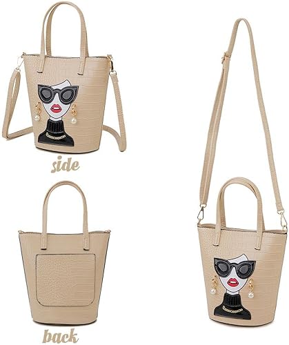 Miniatura 4 de Novedoso bolso de mano 3D con asa superior, bolso de mano para mujer, bolsos de hombro únicos