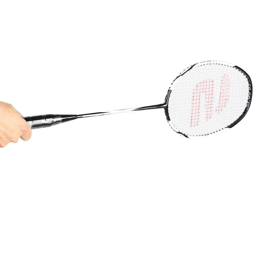 Yosoo Health Gear zestaw 2 stojaków na badminton, 1 para stojaków na badminton, rakieta do badmintona dla amatorów i dorosłych piłka fitness trening rakieta stop aluminium
