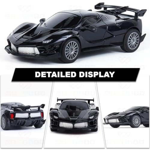 Image of Wembley Fer-rari RC Car High Speed Mini 1:24 Scale USB Rechargeable Remote Control Car for Kids | Racing Car - Black