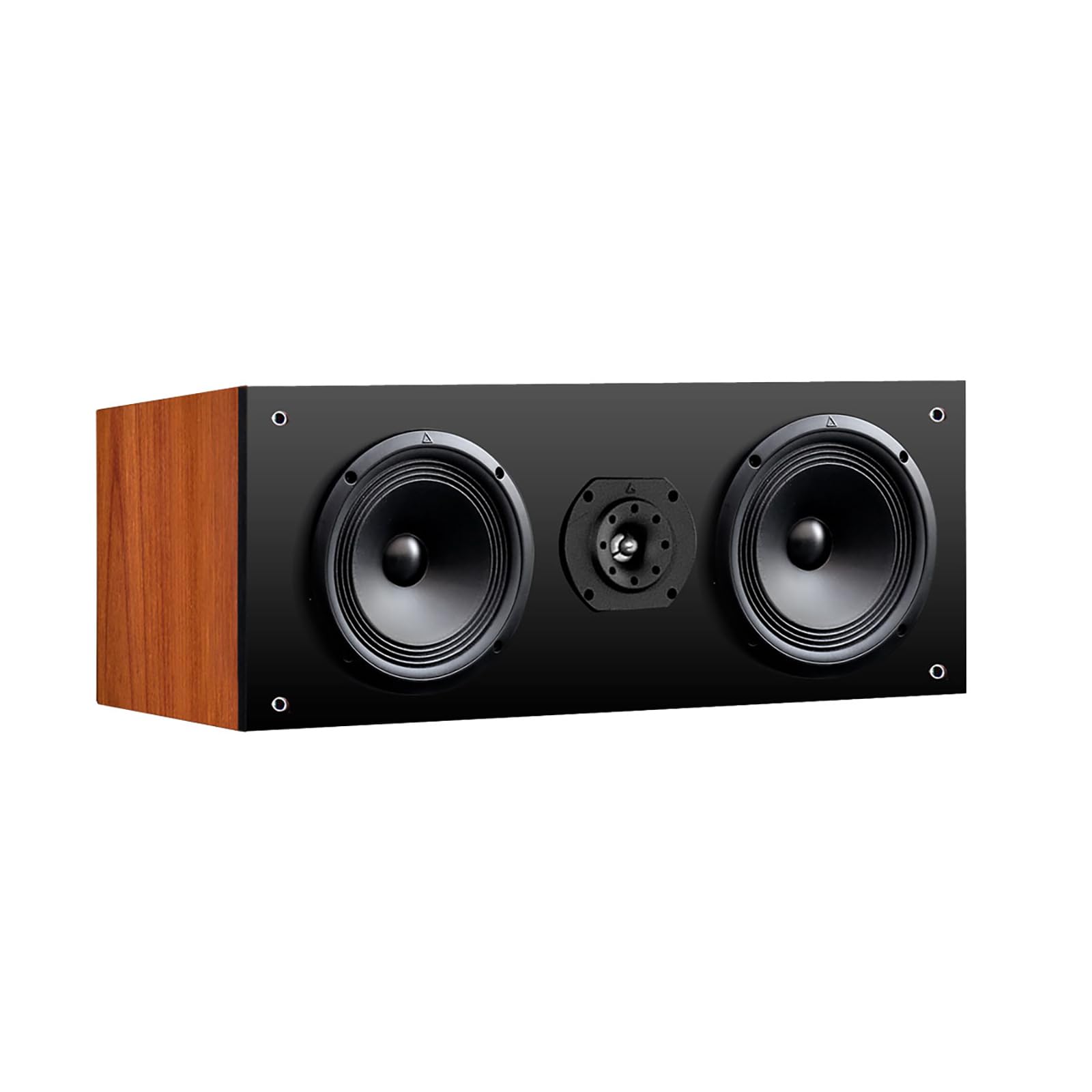 Triangle - Enceinte Centrale Sextan 902 - Enceinte Centrale Home-Cinéma - Puissance Admissible 80W - Rendement 91 DB/W/m - 500 x 200 x 300 mm - Cognac