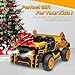 JOYRACER 24V 2 Seater Ride on Dump Truck, Kids Electric Car w/400W Powerful Motors, Ride on Construction Vehicles w/Electric Dump Bed and Shovel, 20'' Seat, 4.9MPH Max, Ideal Gift for Kids, Yellow
