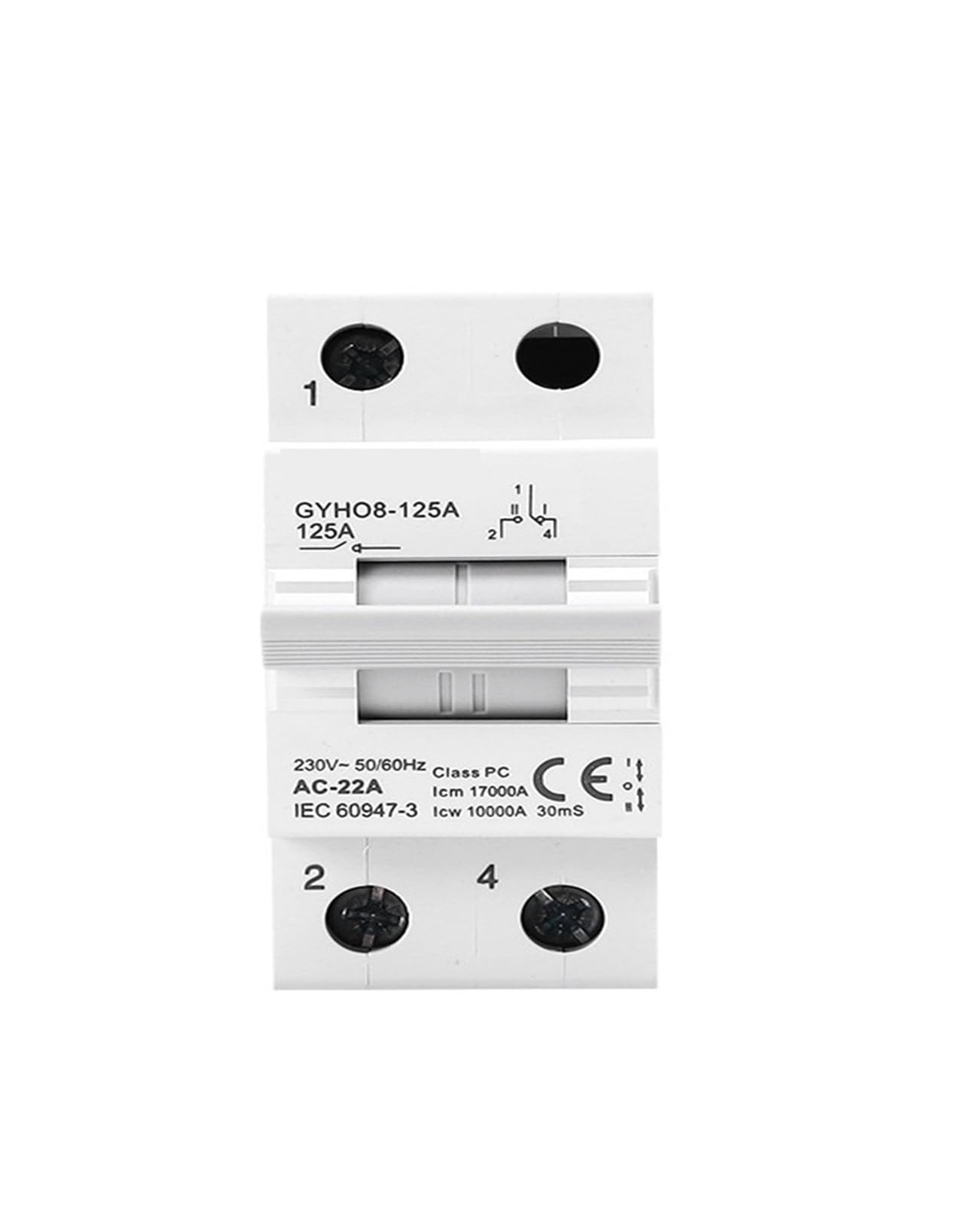 Interrupteur d'isolation inverseur de source pour générateur 3P - 4