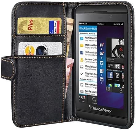 Pedea Wallet Flip Case for BlackBerry Z10 - Black