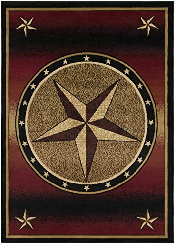 Tapete Área Western Lodge Red Star 2x3