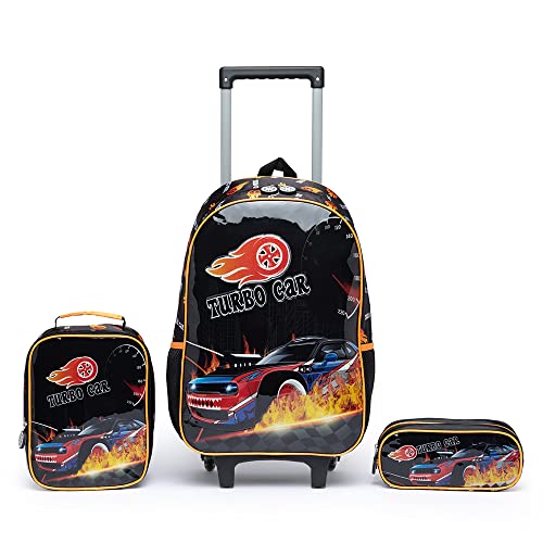 Kit Mochila Rodinhas Lancheira Estojo Reforçado Viagem Infantil