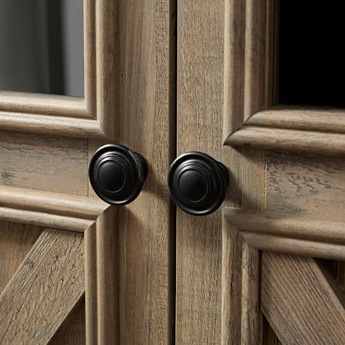 roomfitters 2 Doors Cabinet Large Buffet Sideboard Cabinet, Bar Wine Cabinet for Entryway Living Room Buffet Cabinet Table Coffee Bar Wine Bar Storage Cabinet for Dining Room Gray Wash - Thumbnail 4