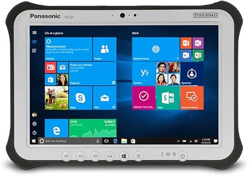 Panasonic TougHPad G1, FZ-G1 MK3, Core i5-5300U @2.30GHz, 10.1-inch WUXGA Multi Touch + Digitizer, 8GB, 256GB SSD, WiFi, Bluetooth, 4G LTE, Dual Pass, 2 Cameras, Windows 10 Pro (Renewed)
