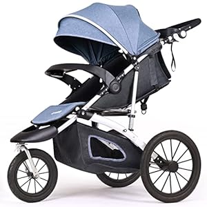 Baby Jogging Stroller for Toddler Kids Compact Single City Jogger Strollers All Terrain Jog 3 Wheels Pushchair…